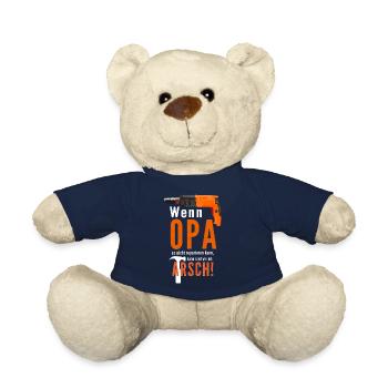 Funny Grandpa Craftsman Shirt / Gift Idea - Teddy Bear - french navy - Front