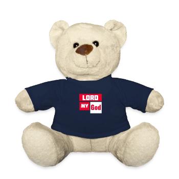 Herr mein Gott Lord my God - Teddy Bear - french navy - Front