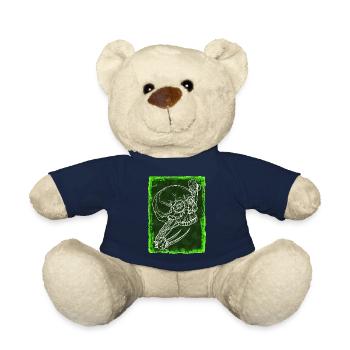 Skull - Teddy Bear - french navy - Front