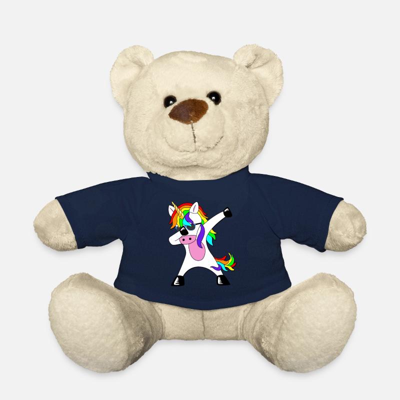 Dabbing Unicorn Idée cadeau Dab dabbende Licorne - Nounours - bleu marine