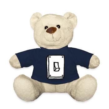 Light Switch - Light - Sketch - Teddy Bear - french navy - Front