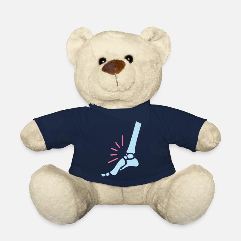 Douleur au pied - Nounours - bleu marine