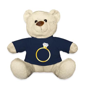 Diamond ring - Teddy Bear - french navy - Front
