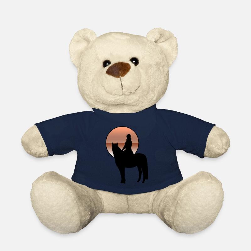 Cheval - Nounours - bleu marine