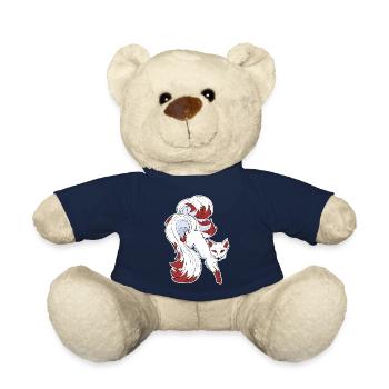 Nine-tailed fox - Teddy Bear - french navy - Front
