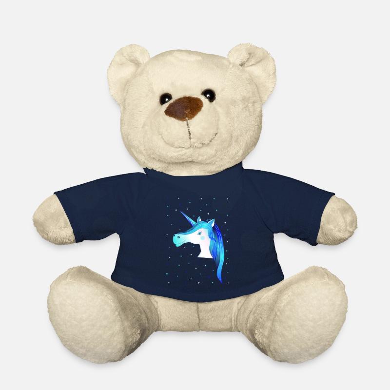Licorne Licorne bleue Licorne - Nounours - bleu marine