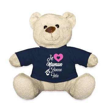 Fête des mères - Nounours - bleu marine - Devant