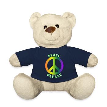 Peace Blease - Teddy Bear - french navy - Front