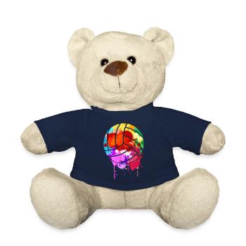 conception d’éclaboussures de volley-ball pour un amateur de volley-ball - Nounours - bleu marine - Devant