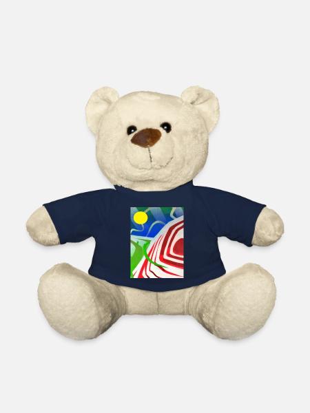 graffiti landscape sunny - Teddy Bear - french navy