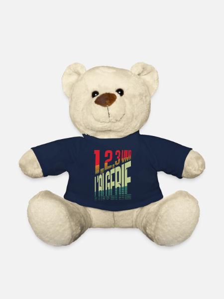 1,2,3 viva l'Algérie - Nounours - bleu marine