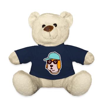 Hip Hop Labrador Dog Gift Retriever - Nounours - bleu marine - Devant