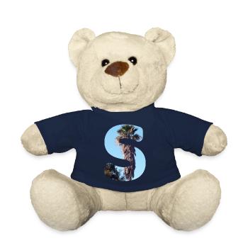 Sommer Buchstabe S Schriftzug Sommerferien Sonne - Teddy - French Navy - Vorne