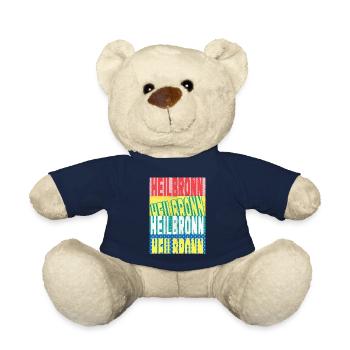 Heilbronn Deutschland Stadt Schrift Skyline - Teddy - French Navy - Vorne