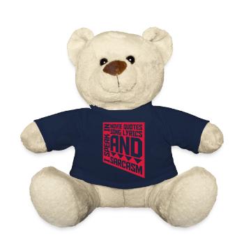 speak lyrics and sarcasm - Teddy Bear - french navy - Front