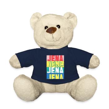 Jena Allemagne City Skyline Accueil Amour - Nounours - bleu marine - Devant
