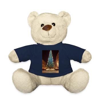 Grand arbre de Noël - Nounours - bleu marine - Devant