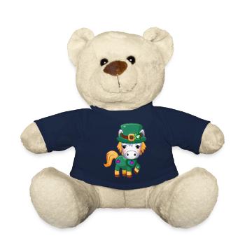 Cheval de la Saint-Patrick - Nounours - bleu marine - Devant
