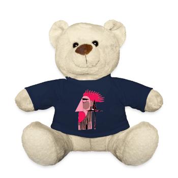 Futuristischer Retro-Punk - Teddy - French Navy - Vorne