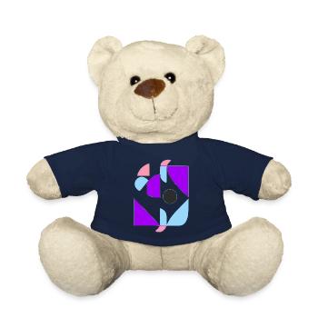 70s abstract - Teddy Bear - french navy - Front