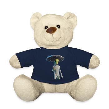 Alien mit Regenschirm - Teddy - French Navy - Vorne