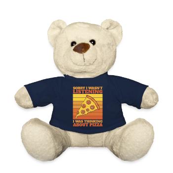 Tranche de pizza - Nounours - bleu marine - Devant
