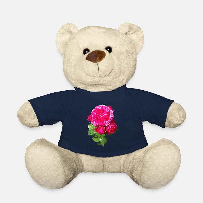 Pink spring rose - Teddy Bear - french navy