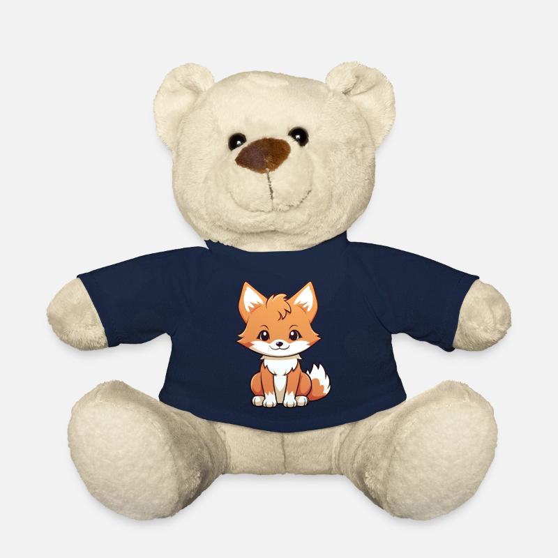 Renard Kawaii - Nounours - bleu marine