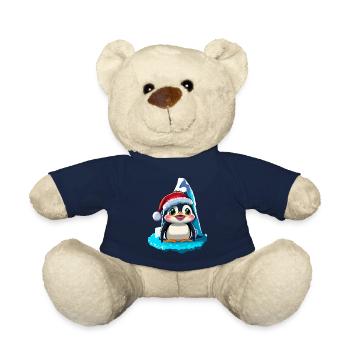 Pingouin Noël - Nounours - bleu marine - Devant