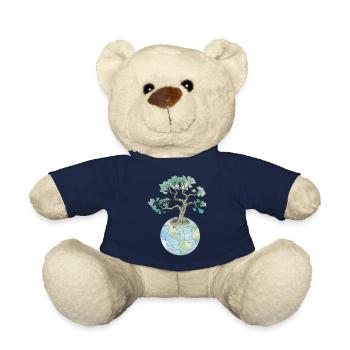 Bäume sind unsere Welt - Naturschutz Motiv - Teddy - French Navy - Vorne