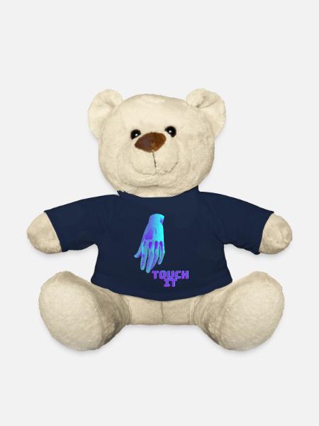 Touch It - blaue Hand - Teddy - French Navy