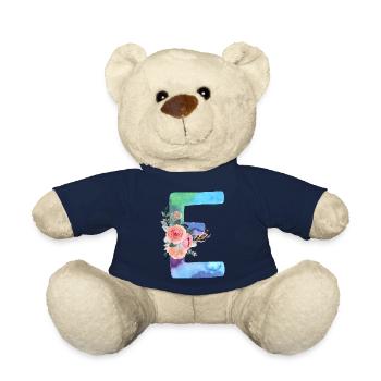 Buchstabe E Aquarell - Teddy - French Navy - Vorne