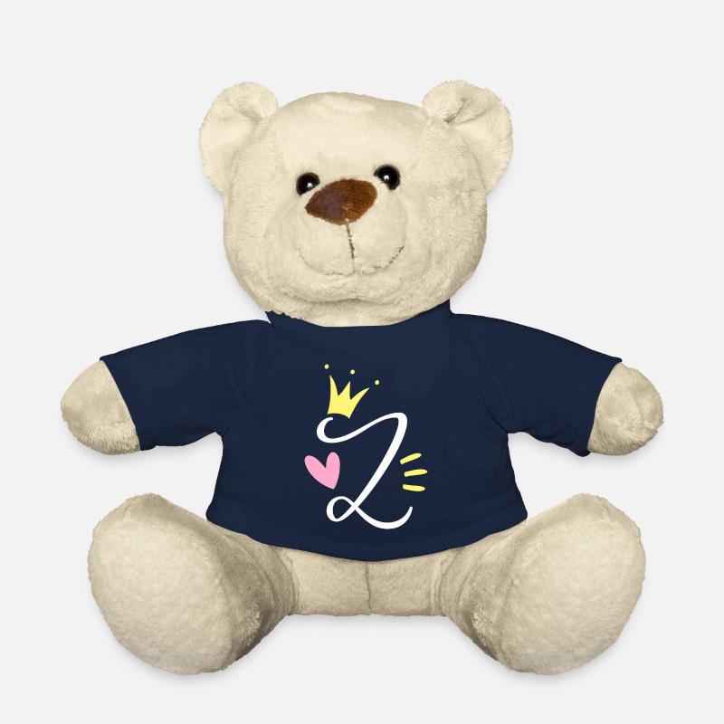 Buchstabe Z Anfangsbuchstabe Krone - Teddy - French Navy