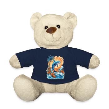 Drôle de dauphin - Nounours - bleu marine - Devant