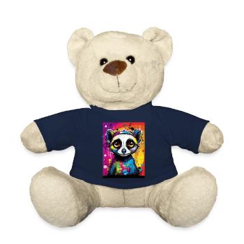 [MB] Verliebtes Erdmännchen: Farbenfrohe Zuneigung - Teddy - French Navy - Vorne
