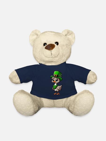 Émeu de la Saint-Patrick et Maine Coon - Nounours - bleu marine