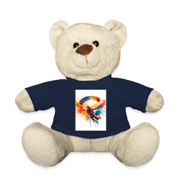 Aquarell Fallschirmspringer - Teddy - French Navy - Vorne
