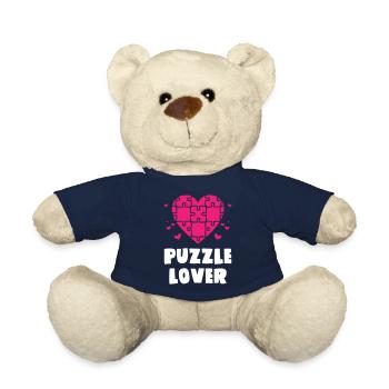 Puzzle Lover - Teddy Bear - french navy - Front