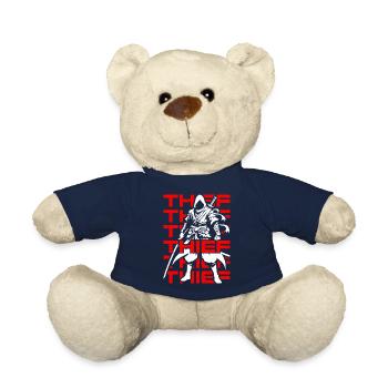 JRPG Thief Personnage Noir, Rouge, Blanc Furtivité - Nounours - bleu marine - Devant