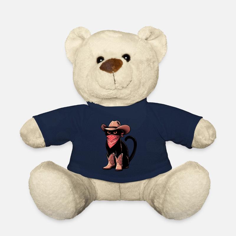 Chat cowboy - Nounours - bleu marine