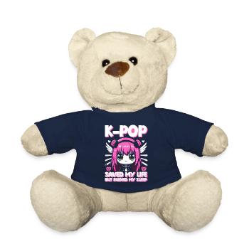 Kawaii K-Pop hat mein Leben gerettet, meinen Schlaf ruiniert - Teddy - French Navy - Vorne