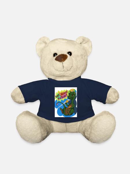 Eat sleep repeat - Nounours - bleu marine
