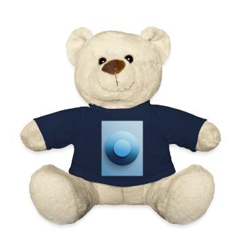Blue Focus - Abstract 3D Circle, Blue, Gradient - Teddy Bear - french navy - Front