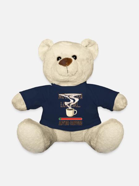 Motivation will come... when I finish my coffee. - Teddy Bear - french navy