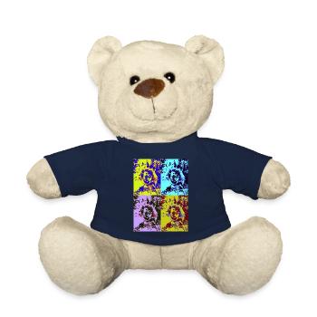 Pop art pink - Teddy Bear - french navy - Front