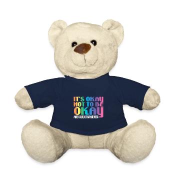 Mental Health Mentale Gesundheit - Teddy Bear - french navy - Front