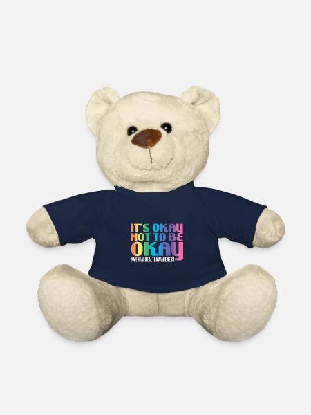 Mental Health Mentale Gesundheit - Teddy Bear - french navy