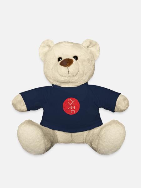 Synthesizer Audio Waveform Analog Synth Nerd - Teddy Bear - french navy