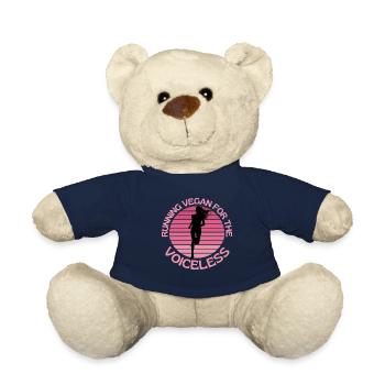 Running Vegan For The Voiceless - Teddy Bear - french navy - Front