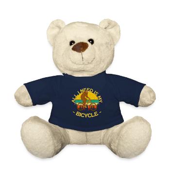All I Need Is My Bicycle - Teddy Bear - french navy - Front